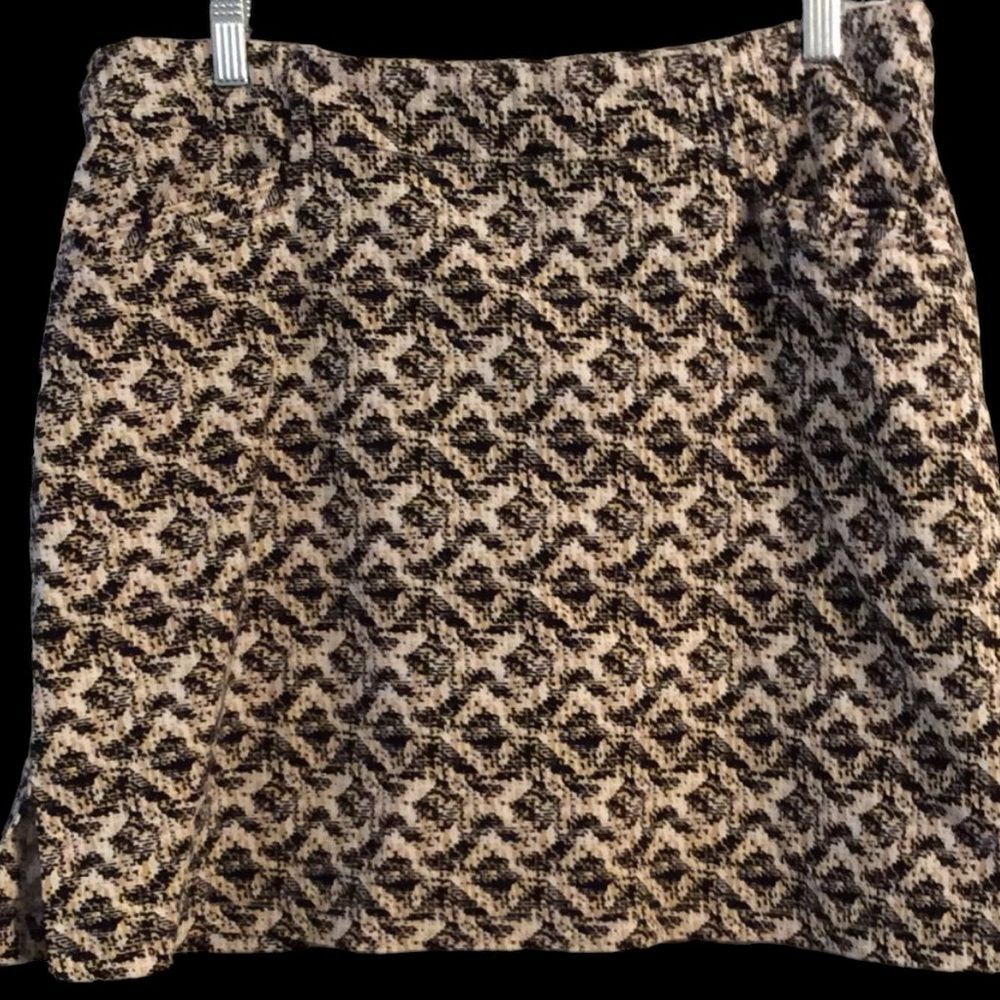 Print golf skirt Sport Haley Size 14 brown and black stretch VNC